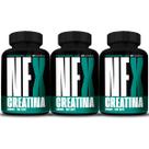 3x Creatina Monohidratada Pura 540 Cápsulas 3000mg - New Four