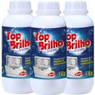 3x Detergente Pó Para Máquina De Lavar Louça Top Brilho Sabão 1Kg