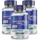 3x Dimagnésio Malato Triplo (malato, Quelato e Cloreto de Magnésio P.A) 60 Caps de 500mg Tuttiflora