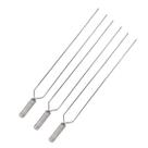 3x Espeto Duplo Inox 50cm Cabo Revestido Alumínio Churrasco 3x Espeto Duplo Inox 50cm Cabo Revestido Alumínio Churrasco