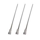 3x Espeto Mini Inox Lâmina 50cm Churrasco Coração Laurind