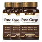3x Feno Com Taurina, Arginina, Boro, Tirosina 180 Cápsulas 500mg Melfort