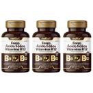 3x Ferro Ácido Fólico Vitamina B12 60 Capsulas Oleosas 350mg - Melfort