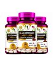 3x Glucomannan Psyllium Colágeno Hidrolisado 120 Cápsulas Suplemento Natural