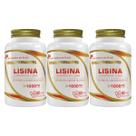 3x Lisina 1000mg Pura 180 Cápsulas - Flora Nativa do Brasil