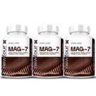 3x Mag 7 Blend de Magnésios - Treonato + Taurato + Malato + Quelato 180 Capsulas - New Four