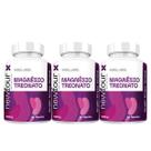 3x Magnésio L Treonato Puro Concentrado 180 Cápsulas 500mg - New Four