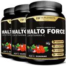 3x MALTO FORCE MALTODEXTRINA C/ VITAMINA C 1KG HF SUPLEMENTS