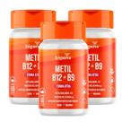3x Metil B12 + Metil B9 Bigens Morango 60 Pastilhas -
