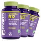 3x Metilcobalamina 360 Cáps Vitamina B12 Sem Sabor Suplemento Concentrado Alto Teor Metil Absorção