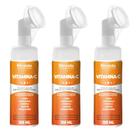 3x Mousse Micelar Espuma de Limpeza Facial Vitamina C 150ml 3x Mousse Micelar Espuma de Limpeza Facial Vitamina C 150ml