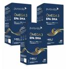 3x Ômega 3 EPA DHA- Vit. E- 1.411MG DE ÔMEGA 3- 60 Softgel