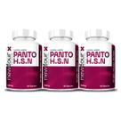 3x Panto H.S.N Biotina Zinco Selenio Vitaminas B1 B5 Vit E + Levedo 60 Cápsulas - New Four