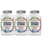 3x Picolinato De Cromo Puro 180 Cápsulas Flora Nativa do Brasil 3x Picolinato De Cromo Puro 180 Cápsulas Flora Nativa do Brasil