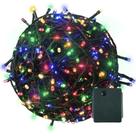 3X Pisca Arroz Cordão De 100 Leds Colorido 110V Decoração Para Natal Luz Forte