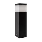 3x Poste Balizador 30cm P/ Jardim Em Alumínio p/ lâmpada E27 - PRETO St1301