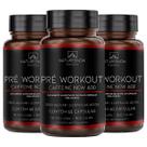 3x pré workout cafeinne 400mg 60 capsulas - natures now