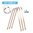 3X Raspador Limpador De Língua Ayurveda De Cobre Puro Importado 3X Raspador Limpador De Língua Ayurveda De Cobre Puro Importado