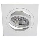 3x Spot Ecco Quadrado Rente Embutir Gu10 + Led Ar70 St1842