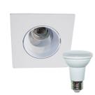 3x Spot embutir rente orientável alumínio injetado + led PAR20 7w 6000k ST092