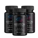 3x Suplemento Alimentar Krypton Mind Performance - Com Coenzima Q10, Cafeína, Taurina e Creatina - 90 Comprimidos