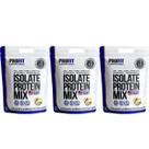 3x Suplemento Profit Isolate Protein Mix Baunilha 1,8kg