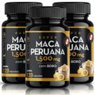 3x Testo 1500mg Super com Boro Suplemento 120 Capsulas Energia Diaria Uso Adulto