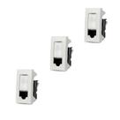 3x Tomada Informatica RJ45 Cat5e 615045BC Pial Plus Legrand