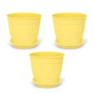 3X Vaso Aquarela com Prato 1,5 (0,25L) Amarelo NUTRIPLAN 3X Vaso Aquarela com Prato 1,5 (0,25L) Amarelo NUTRIPLAN