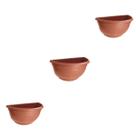 3X Vaso de Parede Médio (3,75L) Cerâmica NUTRIPLAN