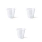 3X Vaso Pote para Orquídea (1,350L) Transparente NUTRIPLAN