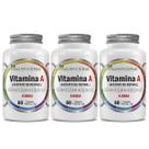 3x Vitamina A 8000Ui Retinol 180 Capsulas - Flora Nativa do Brasil