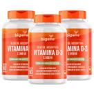 3x Vitamina D3 2000ui Óleo de Oliva Bigens 60 Capsulas