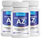 3x Vitaminas AZ 20 Nutrientes Suplemento Baixa Caloria Minerais Sem Gluten