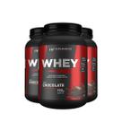 3x whey protein de chocolate 900g hf suplements