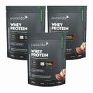 3x Whey Protein Isolado - Língua De Gato - Puravida - 450g