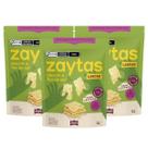3x Zaytas Alecrim e Flor de Sal Lascas Crocantes Vegana 80g