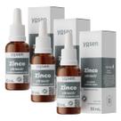 3x Zinco Bisglicinato Ydrosolv Yosen Limão 30ml