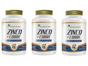 3x Zinco + Cobre Quelato 60 Cápsulas 500mg flora nativa do brasil