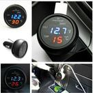 3X1 Termômetro Voltímetro Bateria Carregador USB Veicular Digital Isqueiro Acendedor Carro 12v 24v 3X1 Termômetro Voltímetro Bateria Carregador USB Veicular Digital Isqueiro Acendedor Carro 12v 24v