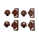 4/8 Pares De Rodízios Deslizantes Para Portas De Armário, Rodas Inferiores Para Guarda-Roupa,