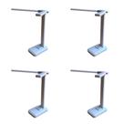 4 Abajur Luminária De Mesa Articulável 20 Leds Recarregável