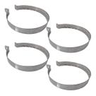 4 Abraçadeira 200mm Inox 430 8 Polegadas Duto Churrasqueira