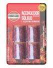 4 Acendedor Lareira Churrasqueira Sólido Blister Prime Grill