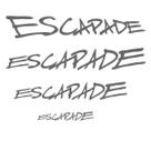 4 Adesivos Lateral Traseiro Escapade 206 207 - Grafite
