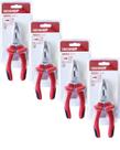 4 Alicates Telefone Bico Curvo 165mm Gedore Red