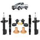 4 Amortecedor Nakata + Kit Batente Chevrolet Montana 2010 A 2020