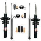 4 Amortecedores Kayaba Dianteiro E Traseiro VW FOX + Kit Batente 2005 A 2010