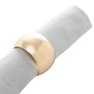4 Anéis para Guardanapo Lyor Circle de Aço Dourado 4 Anéis para Guardanapo Lyor Circle de Aço Dourado