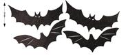 4 Aplique Morcego Batman EVA Glitter Festa de Halloween 14 cm Vivarte - Inspire sua Festa Loja